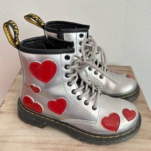 Dr. Martens Silver Heart Boots